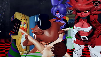 Gregory snuck into the pizzeria to find something but only to be caught by 3 voluptuous animatronics