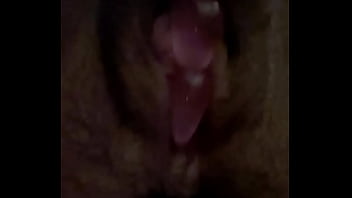 big clit hairy pussy getting toyed