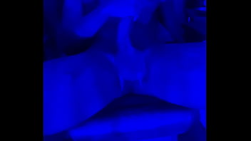 Cum lick me in this midnight blue light