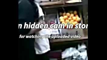 The shop owner put a hidden cam in the shop - Indian homemade video