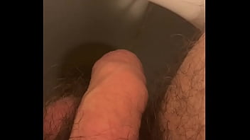Sitting on the toilet