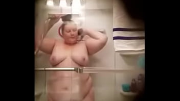 Christine Krug washing her pussy