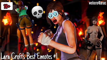 Lara'_s Hawtest Emotes #1 // wehere4larac gaming // Tomb Raider &_ Fortnite Compilation // Adults Only