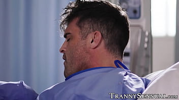 Doctor Casey Kisses butt fucking her handsome patient